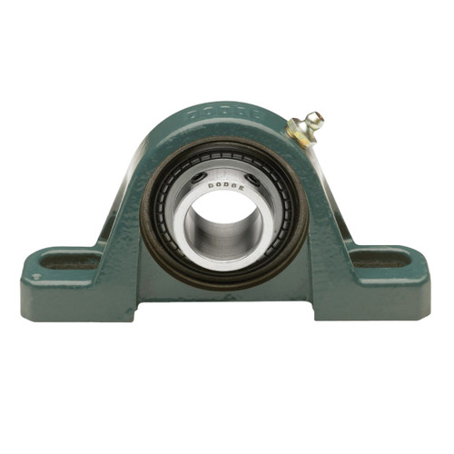 DODGE TYPE SC 2 BOLT Pillow Block Ball Bearing Unit, Normal Duty, 4.68 to 5.44 in Lg Bolt Center-to-Center, 6-1/2 in Lg, Steel, 1-1/4 to 1-7/16 in