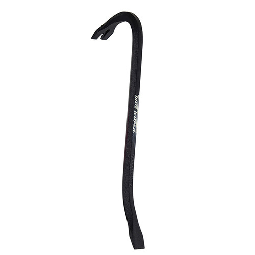 Gooseneck Wrecking Bar, Claw Tip, Hex, Carbon Steel, Black Paint