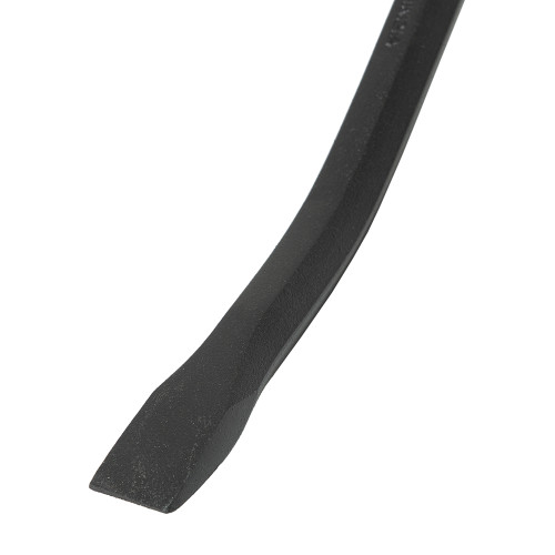 Gooseneck Wrecking Bar, Claw Tip, Hex, Carbon Steel, Black Paint