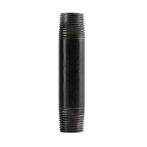 Pipe Nipple, 4 in, MNPT End, SCH 40, 175 psi, 400 deg F, Welded, Steel, Black
