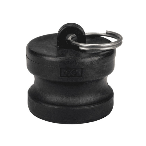 DIXON Dust Plug, Type P,  Cam and Groove, Dust Plug, 70 deg F, Glass-Filled Polypropylene, Domestic