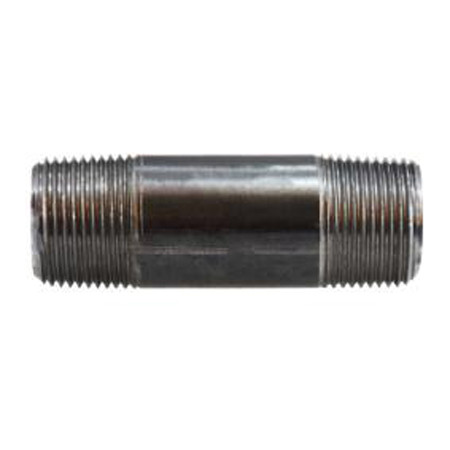 Pipe Nipple, 3/4 in, MNPT End, SCH 40, 700 psi, -200 to 150 deg F, Welded, Steel, Black, Import