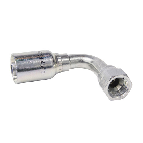 PARKER Hydraulic Elbow, Global 56 Series, Crimp Style,  Medium Drop, Hose x Female 37 deg JIC Swivel End, 90 deg, 11/16 in Hex