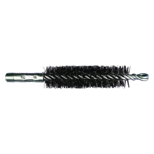 PFERD Pipe Brush, Condenser, 4 in Lg Brush, Steel Wire Fill, 0.01 in Dia Wire, 1/8 in Dia Stem, Double Spiral
