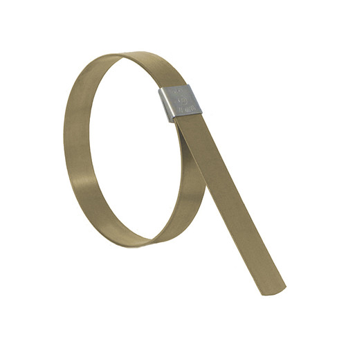 Center Punch Clamp, Double Wrapped, 0.025 in Thk, 201 Stainless Steel,  Carbon Steel, Galvanized, Domestic