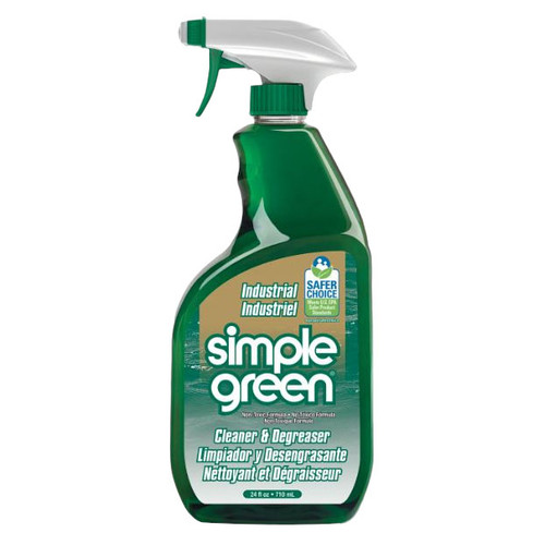 SIMPLE GREEN Cleaner, All Purpose, Industrial, Liquid, Green, Added Sassafras, 9, 0.0025 VOC, 212 deg F Flash, 1.03 Specific Gravity