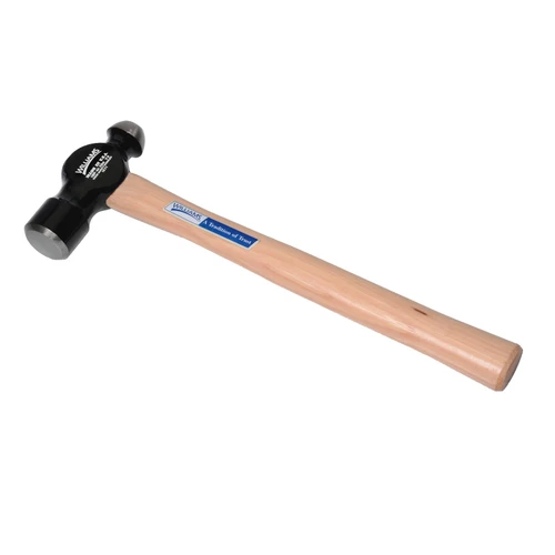 Ball Pein Hammer, Ball Pein, Bevel/Polished Face, Drop Forged Steel Head, Cushion Grip, Hickory Handle