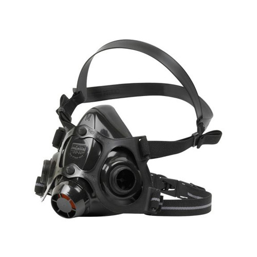 Half Mask Respirator, Air Purifying, Type C, Adjustable Headstrap, Nylon,  Silicone, Blue