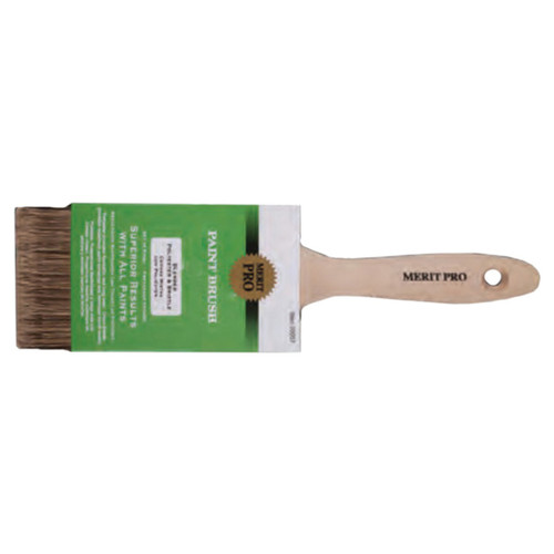 Paint Brush, China Bristle Brush, Unvarnished, Wood Handle, 1-1/2 to 3 in
