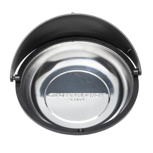 Magnetic Parts Tray, 6 in Dia, 5-1/2 in Lg, 9-1/2 in Wd, 1-3/4 in Ht, Steel, Full Polished Chrome