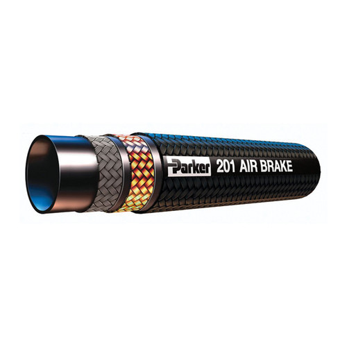 Hydraulic Hose, 2-Braid,  Medium Pressure, -40 to 302 deg F, Black, Domestic