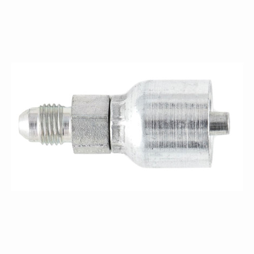 PARKER 43 Series Hydraulic Hose Fitting,Crimp Style, Straight,37 deg Male JIC Rigid x NPT End,Steel,Domestic