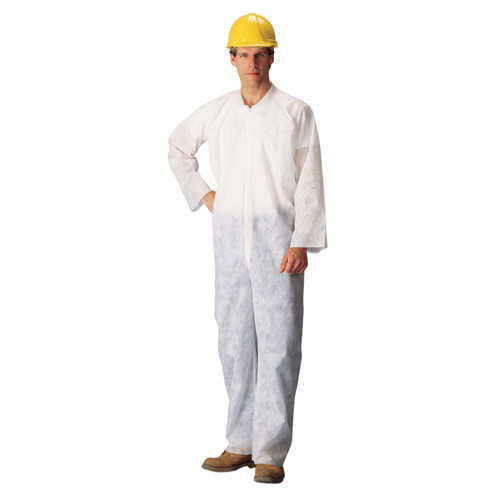 Disposable Coverall, Polypropylene, Zipper Closure