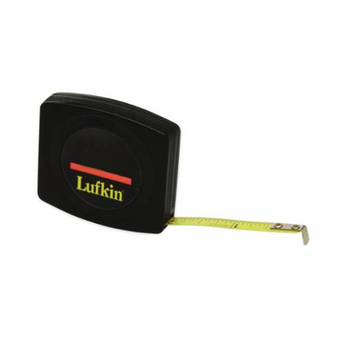 Measuring Tape, Pocket Pack, Imperial, 1/4 in Wd Blade, Steel Blade, 1/16ths,  1/32nds, Black Marking