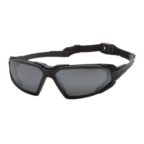 Goggle, Black Frame, Nylon,  Foam Lined Frame, Polycarbonate Lens, ANSI Z87.1,  CE EN166, 1 UV Protection