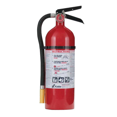 Fire Extinguisher, Rechargeable, Dry Chemical, Multipurpose Dry Chemical, A/B/C, Metal Handle, Metal Valve