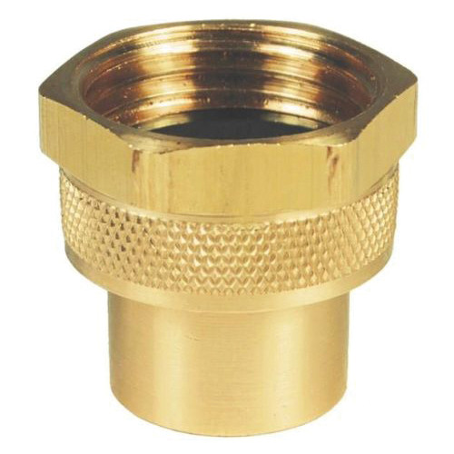 DIXON Adapter, Adapter, Female GHT Rigid x FNPT End, 1-3/16 in Hex, Brass, 1.33 in, Domestic