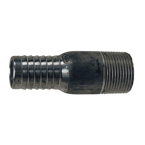 Pipe Nipple, Combination, MNPT x Hose Barb End, Aluminium, Domestic Pipe Nipple, Combination, MNPT x Hose Barb End, Aluminium, Domestic