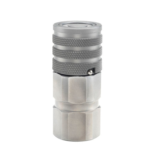 PARKER Hydraulic Quick Coupling, 3/8 in, 30 mm Hex, 5000 psi, -40 to 250 deg F, Steel