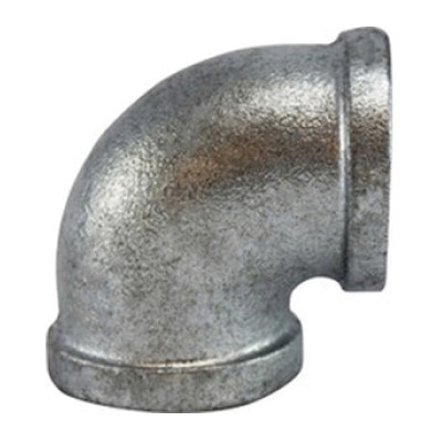 Elbow, -20 to 350 deg F, 90 deg Elbow, NPT End, Class 150, 150 lb, Hot Dipped Galvanized