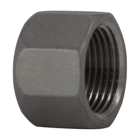 Hex Cap, Cap, FNPT End, Class 150, 150 lb, Barstock, 316 Stainless Steel