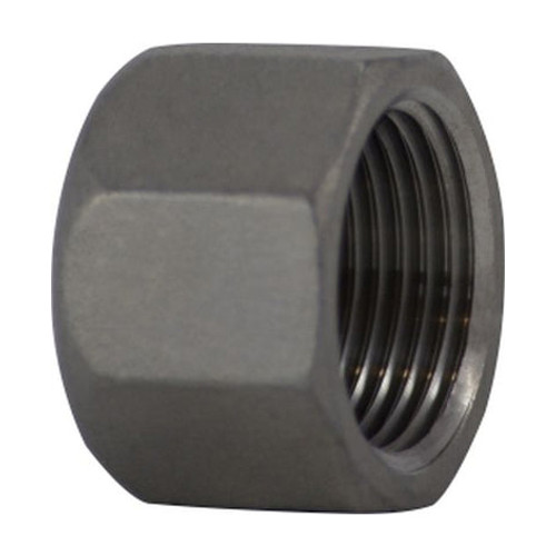 Hex Cap, Cap, FNPT End, Class 150, 150 lb, Barstock, 316 Stainless Steel Hex Cap, Cap, FNPT End, Class 150, 150 lb, Barstock, 316 Stainless Steel