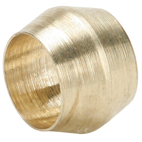 Sleeve, Compression End, -65 to 250 deg F, Brass, Forged, Sleeve, Fluid