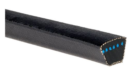 GATES V-Belt, D Section, Wrapped, 1-1/4 in Wd Top, 3/4 in Thk, 1 -Rib, 12.732 in Min Dia Pulley, EPDM