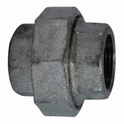 Union, -20 to 350 deg F, Pipe, Union, FNPT End, Class 150, 150 lb, Malleable Iron, Galvanized