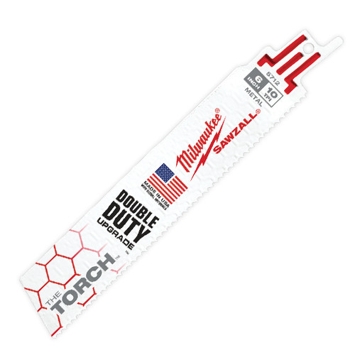 Reciprocating Saw Blade, Demolition,  Straight Back, 1 in Wd, 0.042 in Thk, Matrix II Teeth, 1/2 in Tang