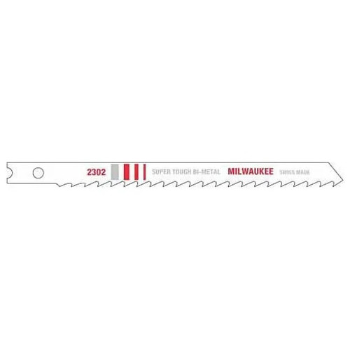 Jig Saw Blade, Heavy Duty, 4 in Lg, 9/32 in Wd, Taper Ground Teeth, 1/4 in Shank, U Shank, Bi-Metal Body