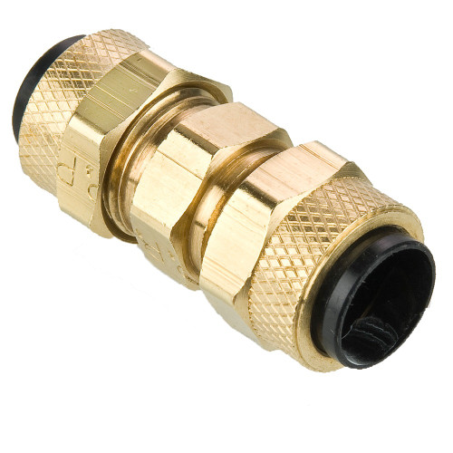 PARKER Union, Compression End, Poly-Tite, 150 psi, 0 to 150 deg F, Brass, Union, Fluid