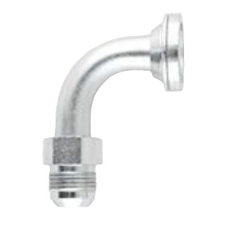 PARKER Elbow, Straight, 90 deg Elbow, Flange x 37 deg Male JIC Flare End, 1-3/8 in Hex, 2.81 in Lg, Steel