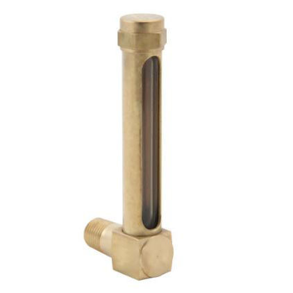 Oil Gage, Short Elbow, 121 deg C, Brass