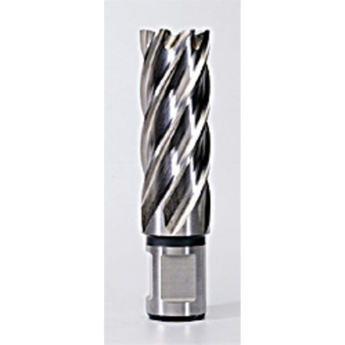 Annular Cutter, High Speed, 2 in Dp Cut, 3/4 in Shank, Weldon Flat Shank, High Speed Steel