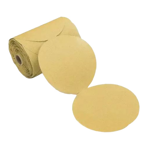MIRKA Gold Abrasive Disc, Pressure Sensitive,  Linkroll, 6 in Dia Disc, Extra Fine, Aluminium Oxide Abrasive