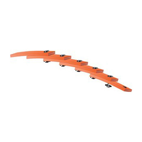 GATES Nu-T-Link Link Belt, 50 ft Lg Outside, 1 -Rib, -40 to 212 deg F, Polyurethane,  Polyester, Orange