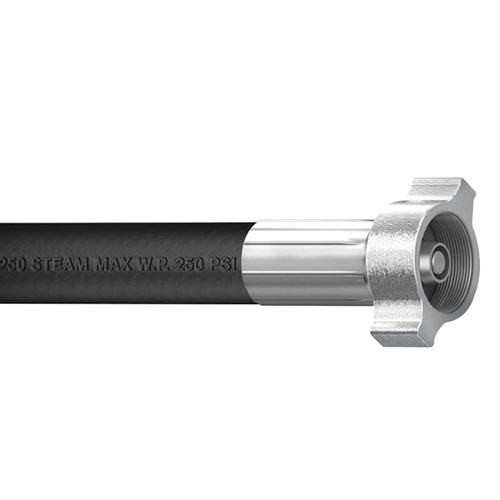 Steam Hose, 0 to 450 deg F, Synthetic Rubber, Smooth, Black, Domestic Steam Hose, 0 to 450 deg F, Synthetic Rubber, Smooth, Black, Domestic