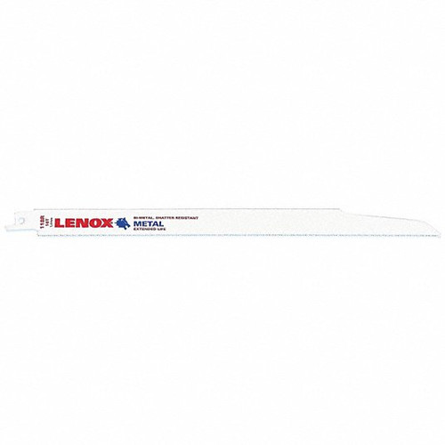 Reciprocating Saw Blade, 3/4 in Wd, 0.035 in Thk, Tuff Teeth, 1/2 in Tang, Universal/Toothed Edge Tang