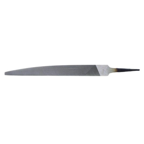 NICHOLSON Knife File, Triangular, Tang, 10 in Lg, American Coarseness of Cut