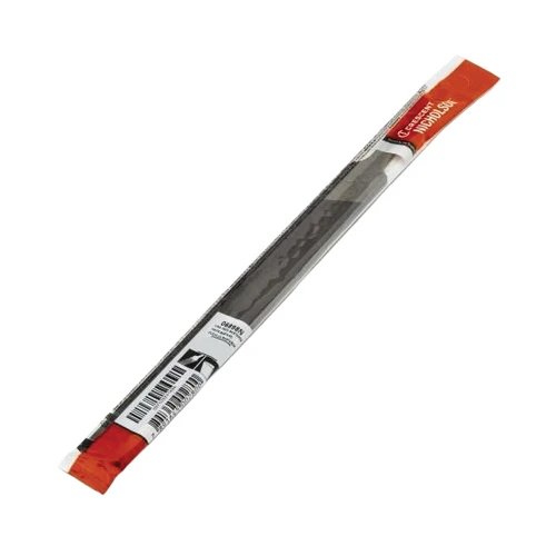 NICHOLSON Knife File, Triangular, Tang, 10 in Lg, American Coarseness of Cut