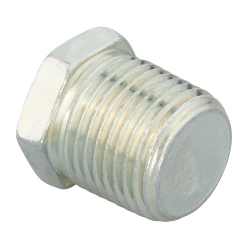 PARKER Hydraulic Adapter, Hex Head, MNPT x NPTF End, Steel, Chromium 6 Free Plated