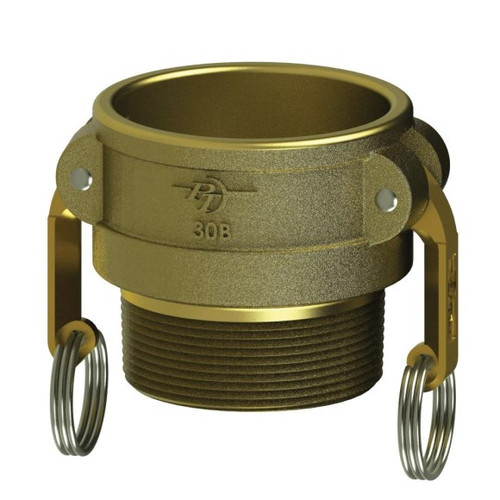 Coupler, Type B,  Cam and Groove, Coupler, Female Coupler x MNPT End, -150 deg F, Brass, Casting, Domestic