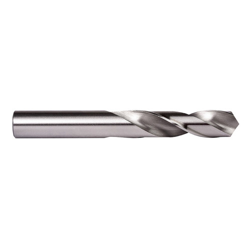 DORMER Stub Length Drill Bit, 2 -Flute, Spiral Flute, Cylindrical/Straight Shank, 118 deg Point, Bright, Imperial, 5/16 to 3/8 in