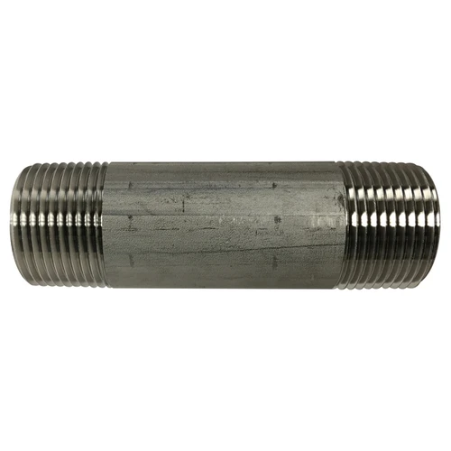 Pipe Nipple, 1 in-11-1/2, MNPT End, SCH 40, 150 psi WOG, -60 to 450 deg F, Welded, 316 Stainless Steel, Import