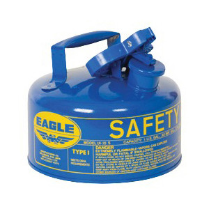 Safety Can, Metal, Hot Dipped Galvanized, Blue, Type 1