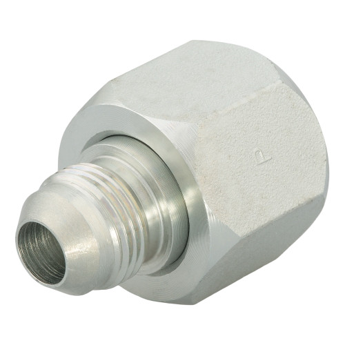 PARKER Tube Reducer, Triple-Lok, Tube Reducer, 37 deg Female Flare x 37 deg Male Flare End, Steel, Domestic