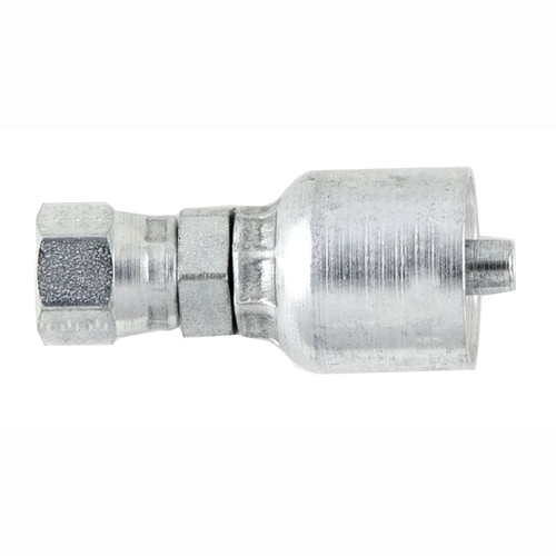 PARKER 43 Series Hydraulic Hose Fitting,Crimp Style, Straight,37 deg Female JIC Swivel x NPT End,Steel,Domestic