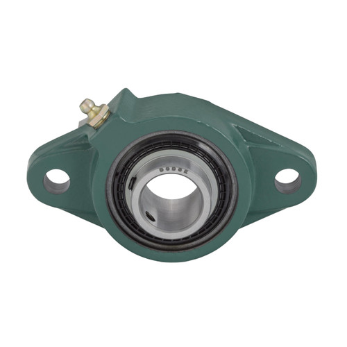 DODGE TYPE SC 2 BOLT FLANGE Ball Bearing Unit, 5.12 in Lg Bolt Center-to-Center, 2-Bolt Flange Mount, 6.13 in Lg, 1-3/4 in Dp, Steel