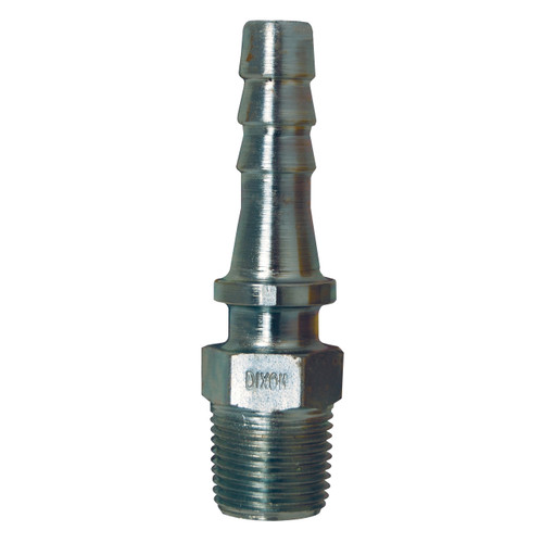 Stem Adapter, Stem, MNPT x Hose End, 450 deg F, Steel, Plated, 3/8 to 1 in